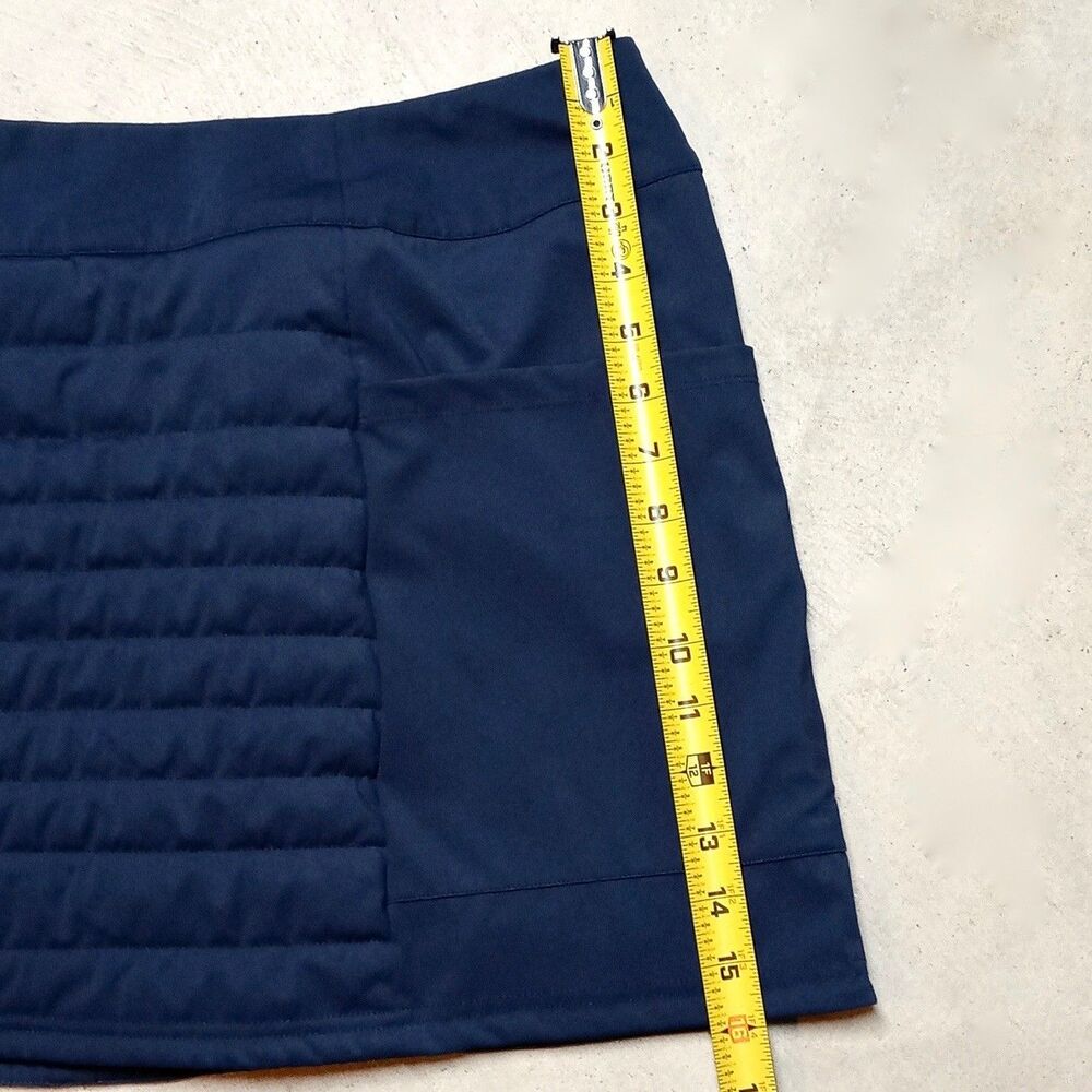 Renwick RNWK Women's Golf Pickleball Tennis Skirt MEDIUM Quilted Insulated Navy - Picture 7 of 7